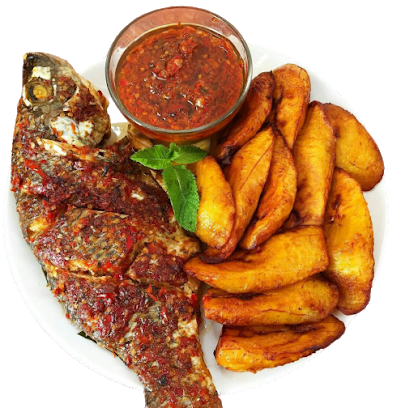 plantain and fish